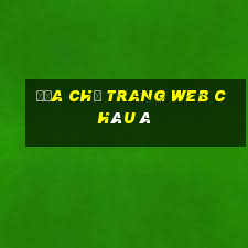 ĐỊA CHỈ trang web CHÂU Á