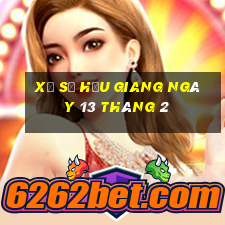 xổ số hậu giang ngày 13 tháng 2