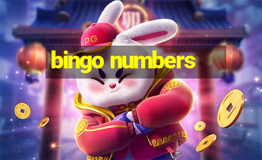 bingo numbers