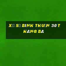 xổ số bình thuận 30 tháng bà