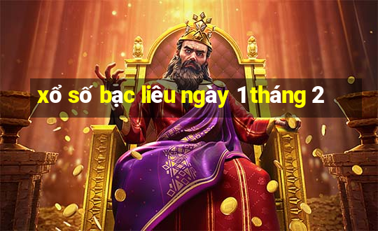 xổ số bạc liêu ngày 1 tháng 2