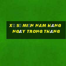 xổ số miền nam hàng ngày trong tháng