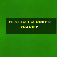 xổ số đắk lắk ngày 9 tháng 2