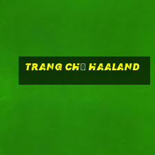 Trang Chủ Haaland