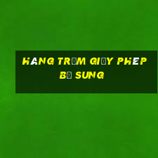 Hàng trăm giấy phép bổ sung