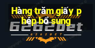 Hàng trăm giấy phép bổ sung