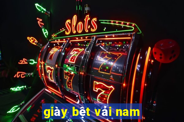 giày bệt vải nam