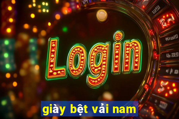 giày bệt vải nam