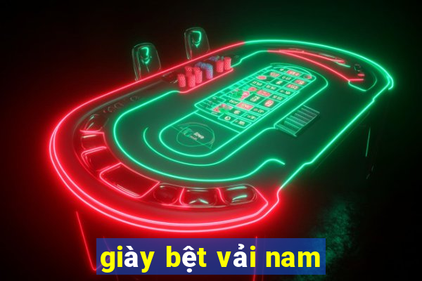 giày bệt vải nam