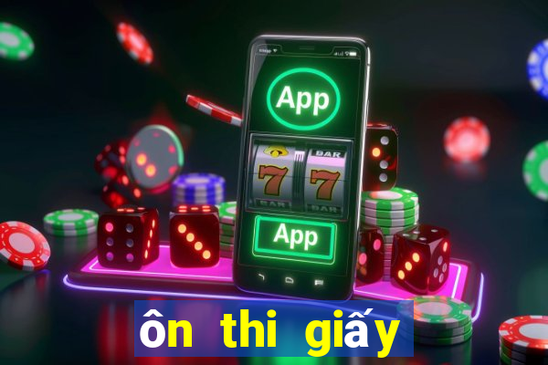 ôn thi giấy phép lái xe