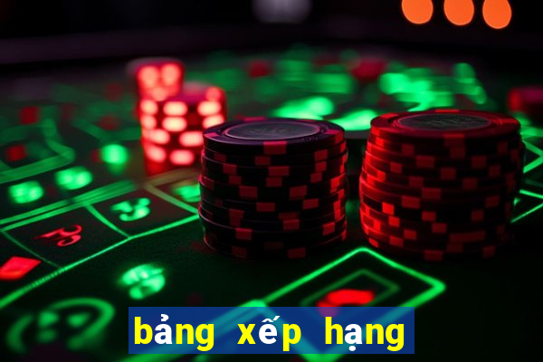 bảng xếp hạng bóng đá nam