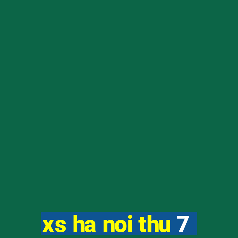 xs ha noi thu 7