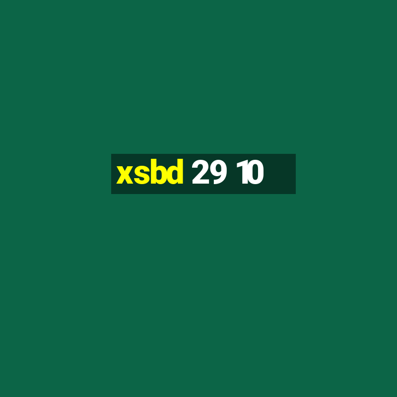 xsbd 29 10