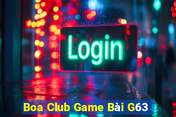 Boa Club Game Bài G63