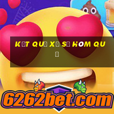 kết quả xổ số hôm quả