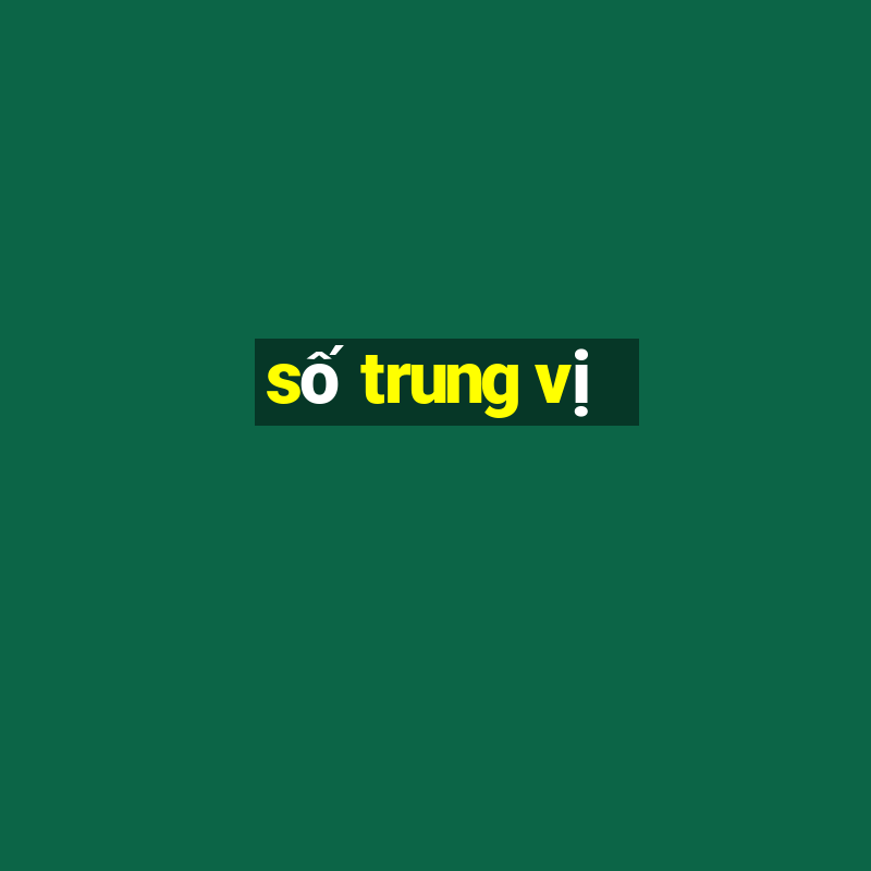 số trung vị