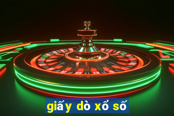 giấy dò xổ số