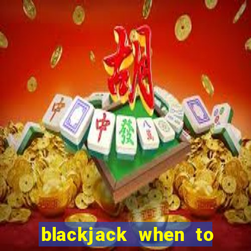 blackjack when to hit chart