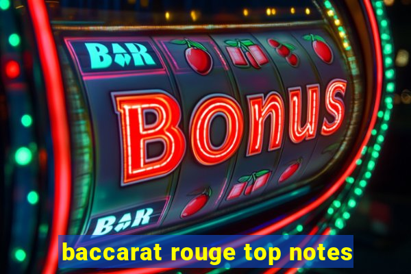 baccarat rouge top notes