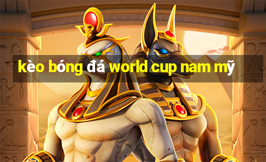 kèo bóng đá world cup nam mỹ