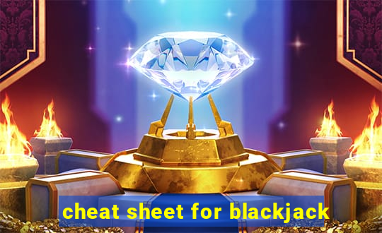 cheat sheet for blackjack