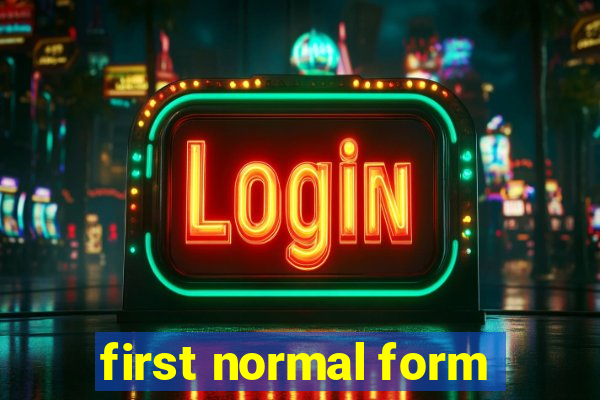 first normal form