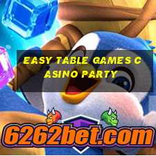 easy table games casino party