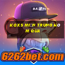 kqxs miền trung hôm qua