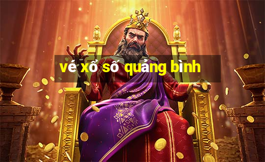 vé xổ số quảng bình