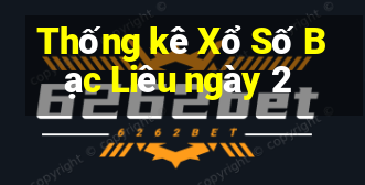 Thống kê Xổ Số Bạc Liêu ngày 2