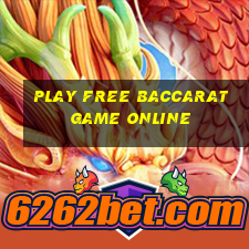 play free baccarat game online