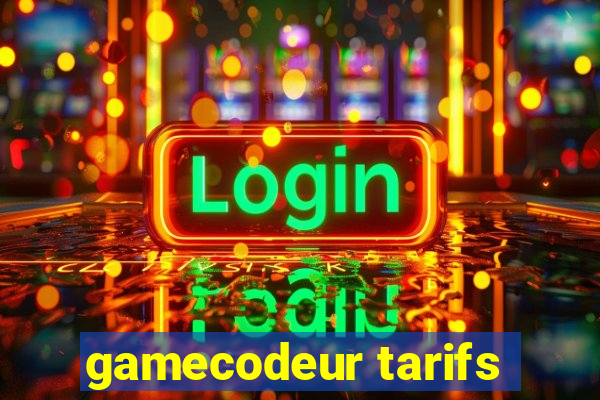 gamecodeur tarifs