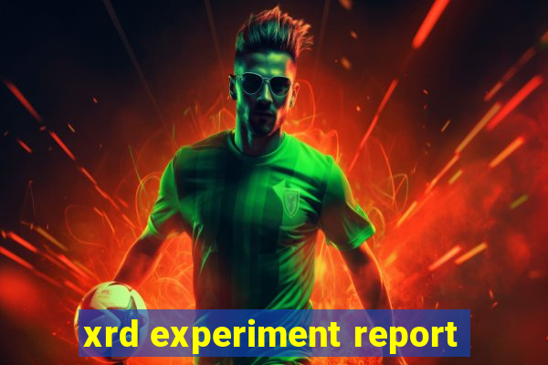 xrd experiment report