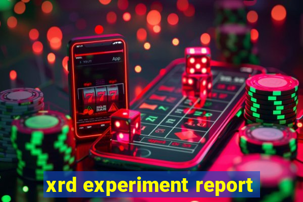 xrd experiment report