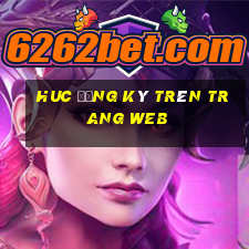 huc Đăng ký trên trang web