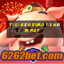 tỷ lệ kèo euro tối hôm nay