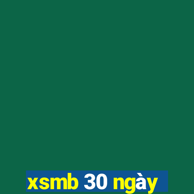 xsmb 30 ngày