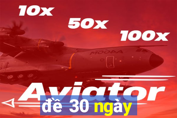 đề 30 ngày