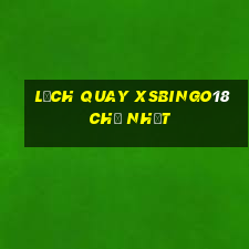 Lịch quay XSBINGO18 Chủ Nhật