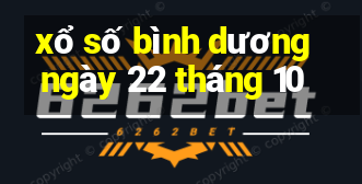 xổ số bình dương ngày 22 tháng 10