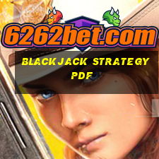 blackjack strategy pdf