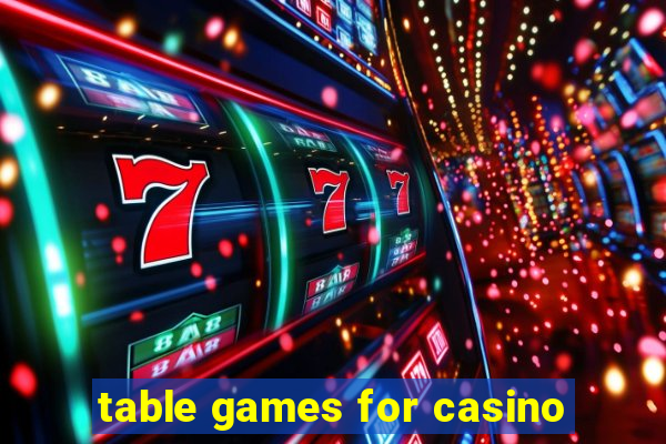 table games for casino