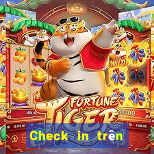 Check in trên mạng xổ số