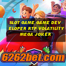 slot game game developer rtp volatility mega joker