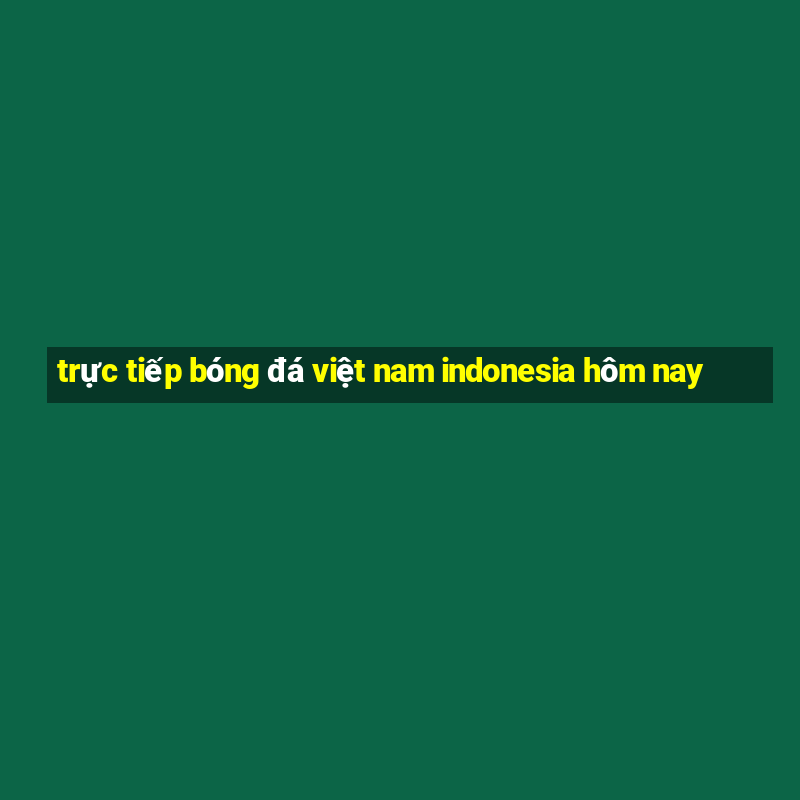 trực tiếp bóng đá việt nam indonesia hôm nay