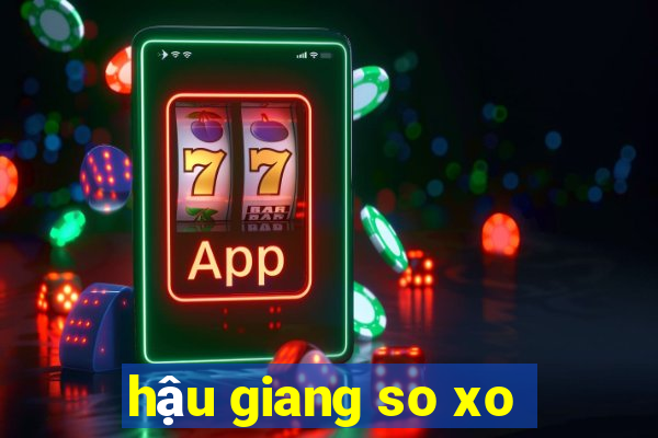 hậu giang so xo