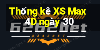 Thống kê XS Max 4D ngày 30