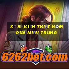 xổ số kiến thiết hôm qua miền trung