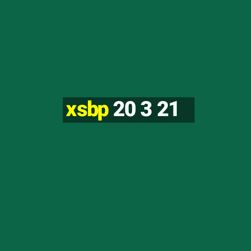 xsbp 20 3 21