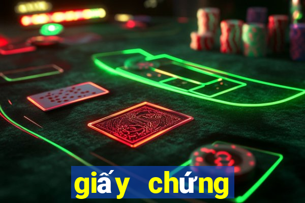 giấy chứng nhận tiêm chủng